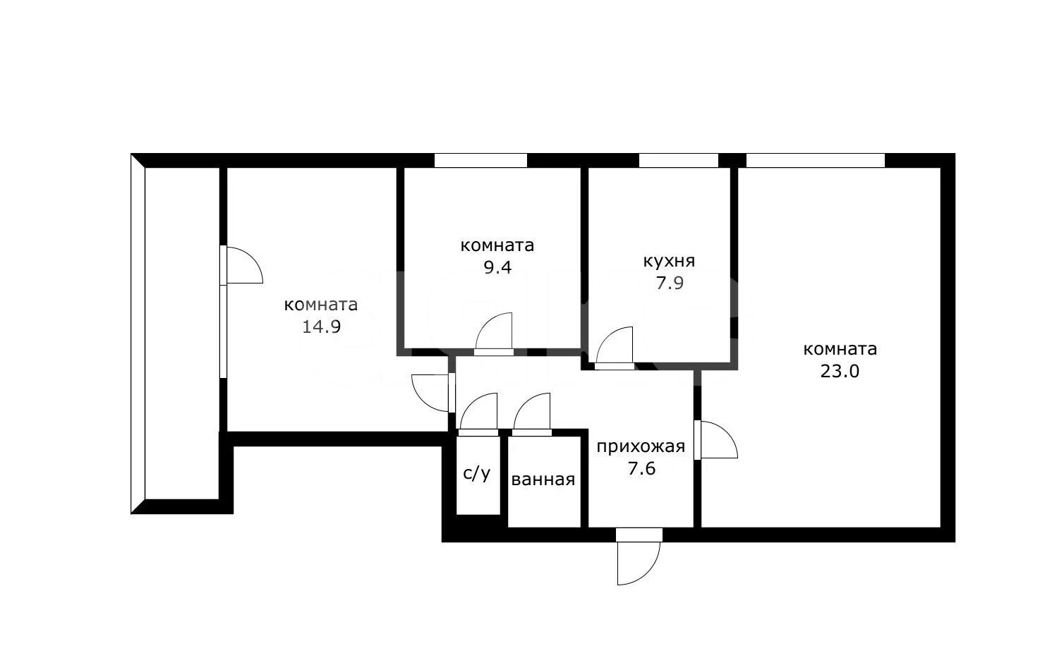 Фото №14: 3-комнатная квартира 72&nbsp;м², 12/16&nbsp;эт. - Котельники, мкр. Силикат, 28