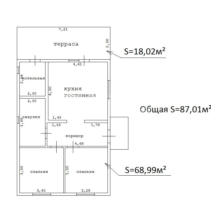 Фото №17: Дом 87&nbsp;м² + 4&nbsp;сот., 1&nbsp;эт. - Семигорский, ул. Виноградная