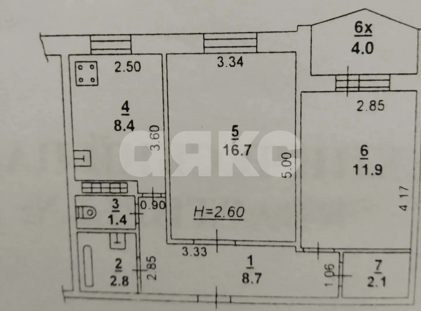Фото №21: 2-комнатная квартира 52&nbsp;м², 9/9&nbsp;эт. - Ростов-на-Дону, Советский, Западный, мкр. 2-й, ул. Ерёменко, 56/3