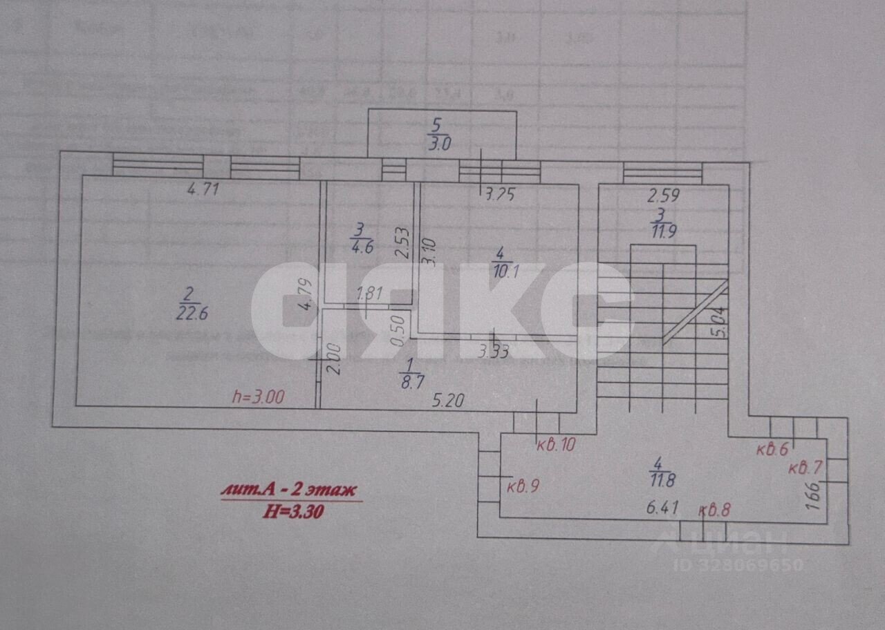 Фото №7: 1-комнатная квартира 49&nbsp;м², 2/5&nbsp;эт. - Геленджик, мкр. 5-й, ул. Кабардинская, 18