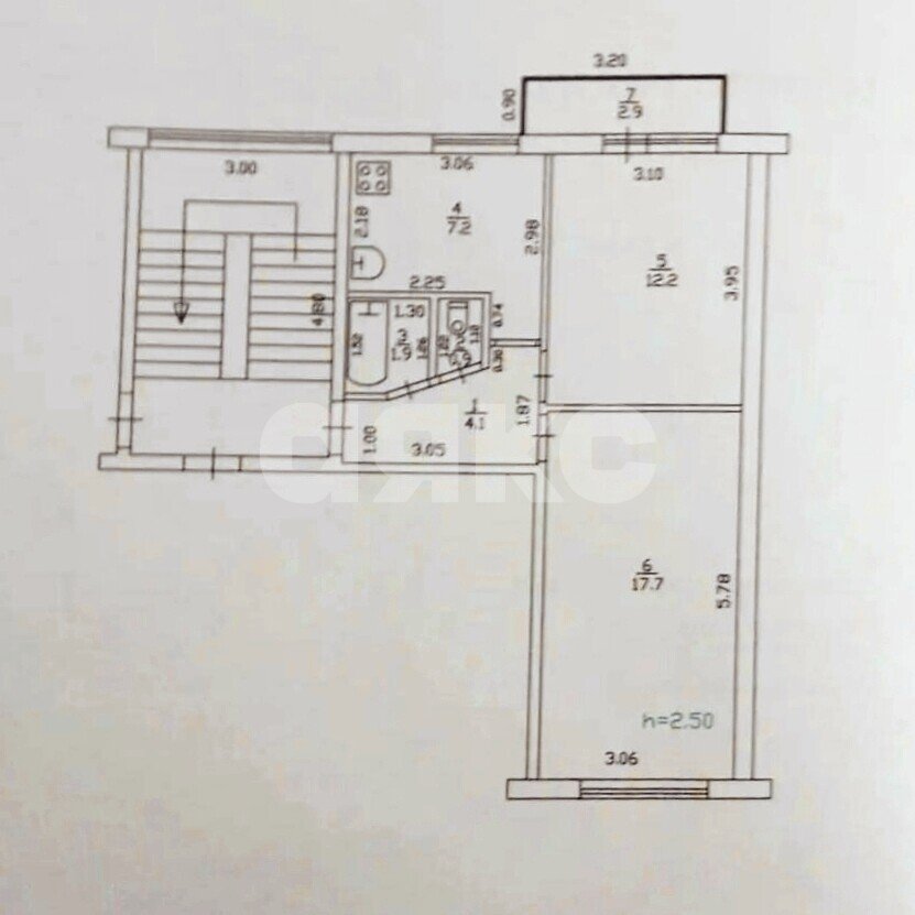 Фото №11: 2-комнатная квартира 44&nbsp;м², 4/5&nbsp;эт. - Горячий Ключ, ул. Вокзальная площадь, 1