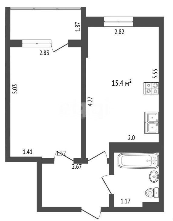 Фото №26: 1-комнатная квартира 40&nbsp;м², 6/6&nbsp;эт. - Геленджик, мкр. Южный, ул. Прасковеевская, 19