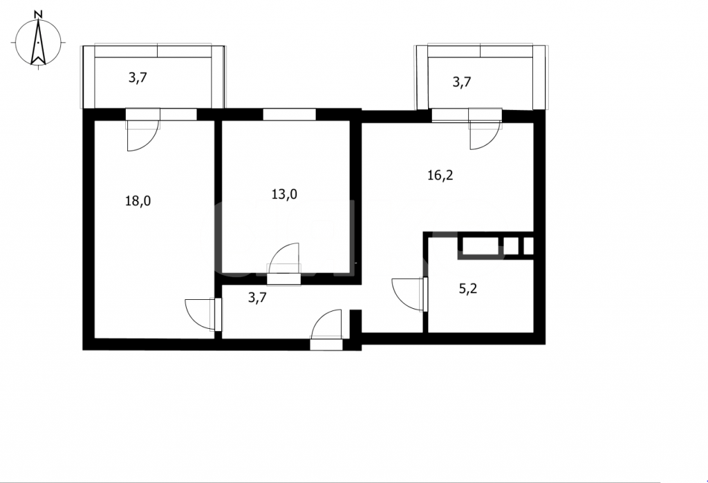 Фото №24: 2-комнатная квартира 63&nbsp;м², 5/8&nbsp;эт. - Анапа, Парковый, мкр. ЖК Времена Года, ул. Мирная, 29к5