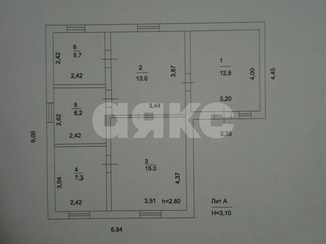 Фото №6: Дом 60&nbsp;м² + 6&nbsp;сот., 1&nbsp;эт. - Красносельский, ул. Гагарина, 8А