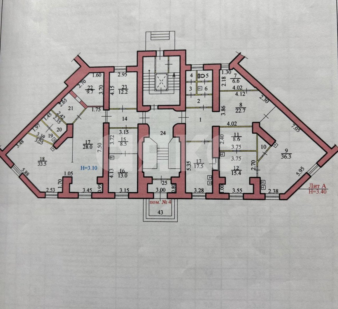 Фото №40: Коммерция 313&nbsp;м², 1/8&nbsp;эт. - Волгоград, р. Тракторозаводский, ул. Дзержинского, 15