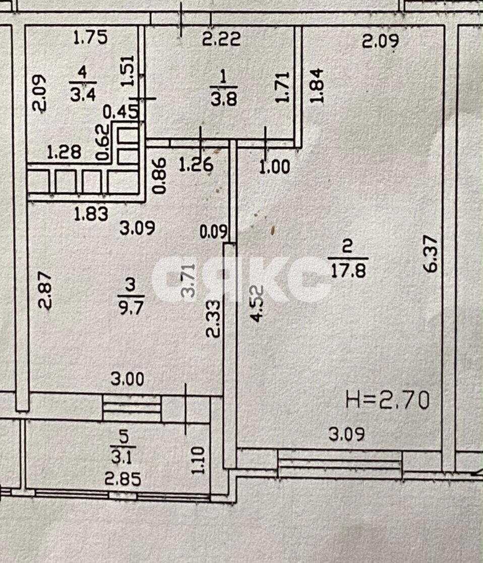Фото №13: 1-комнатная квартира 34&nbsp;м², 3/8&nbsp;эт. - Горячий Ключ, Администрация, мкр. ЖК Комфорт, ул. Ленина, 203Е