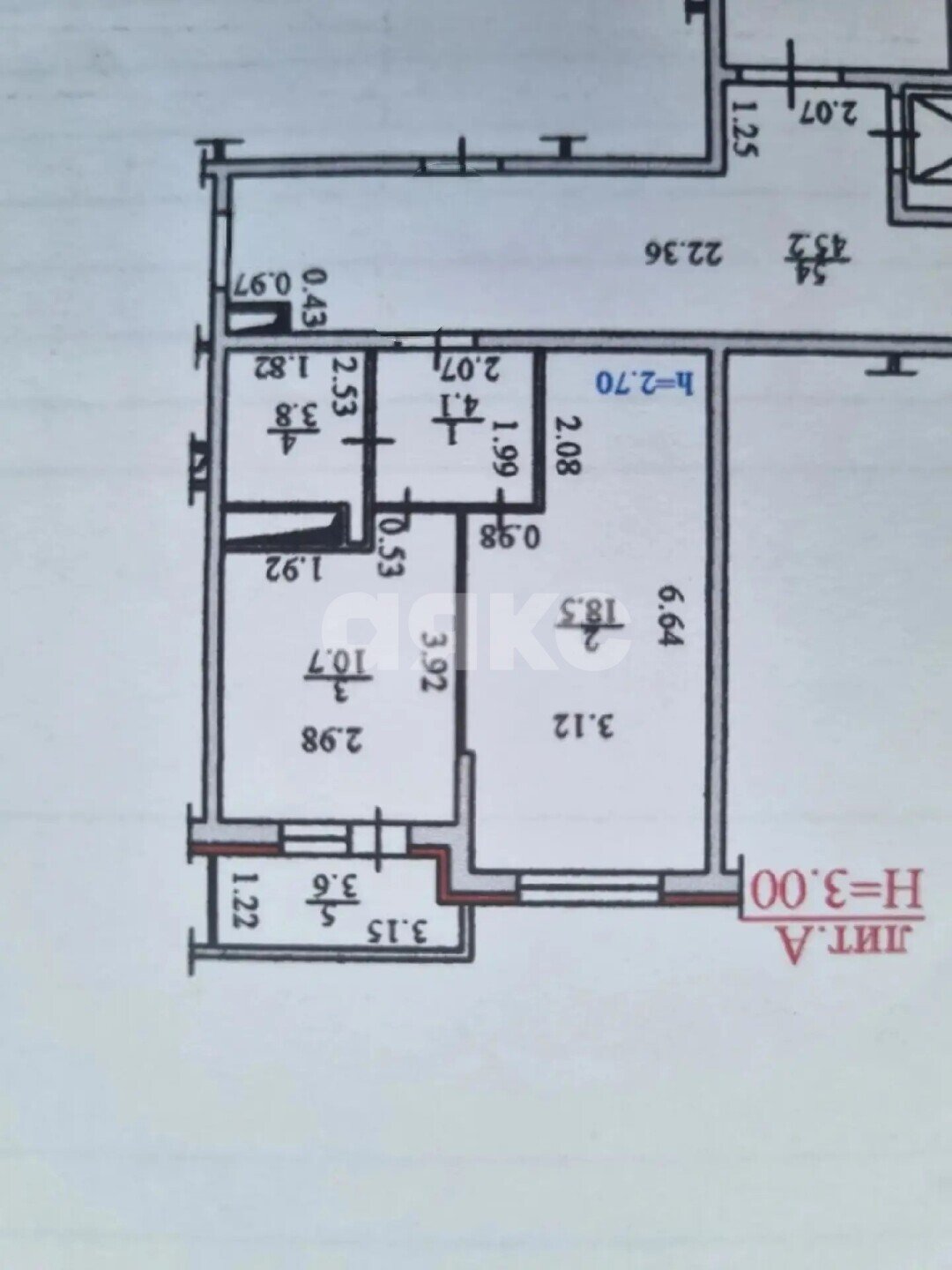 Фото №14: 1-комнатная квартира 37&nbsp;м², 2/9&nbsp;эт. - Горячий Ключ, мкр. Администрация, ул. Объездная, 18Ак7/2
