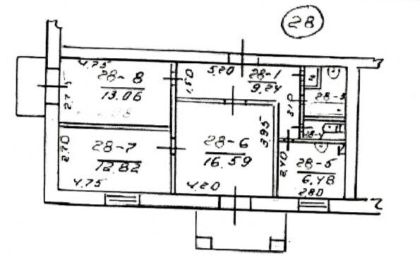 Фото №16: 3-комнатная квартира 63&nbsp;м², 2/5&nbsp;эт. - Мариуполь, р. Ильичёвский, пр-кт Ильича, 137