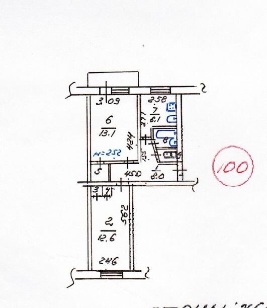 Фото №10: 2-комнатная квартира 45&nbsp;м², 2/5&nbsp;эт. - Мариуполь, Приморский, Черёмушки, мкр. 7-й, ул. Новороссийская, 22