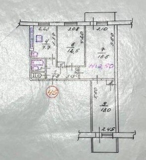Фото №22: 3-комнатная квартира 63&nbsp;м², 3/9&nbsp;эт. - Мариуполь, Левобережный, Азовский, мкр. квартал № 278, пр-кт Победы, 123