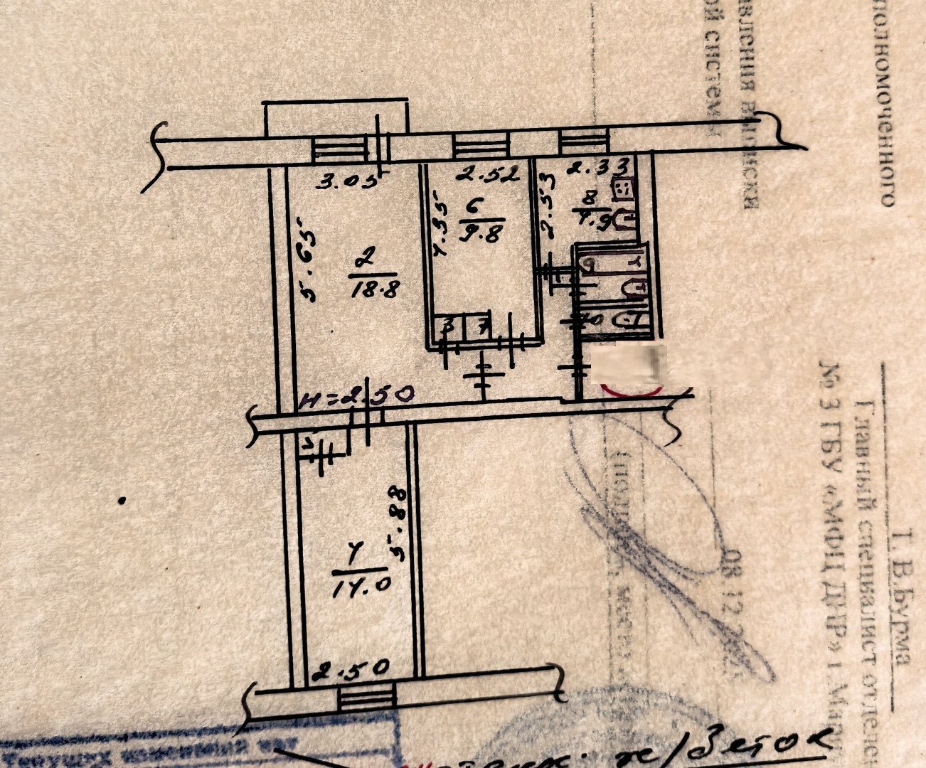 Фото №10: 3-комнатная квартира 57&nbsp;м², 6/9&nbsp;эт. - Мариуполь, р. Жовтневый, пр-кт Ленина, 100