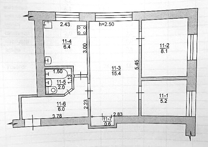 Фото №11: 3-комнатная квартира 44&nbsp;м², 1/2&nbsp;эт. - Володарское, ул. Куйбышева, 19