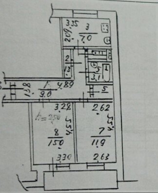 Фото №6: 2-комнатная квартира 53&nbsp;м², 5/9&nbsp;эт. - Мариуполь, Левобережный, мкр. Восточный, пер. Полетаева, 120