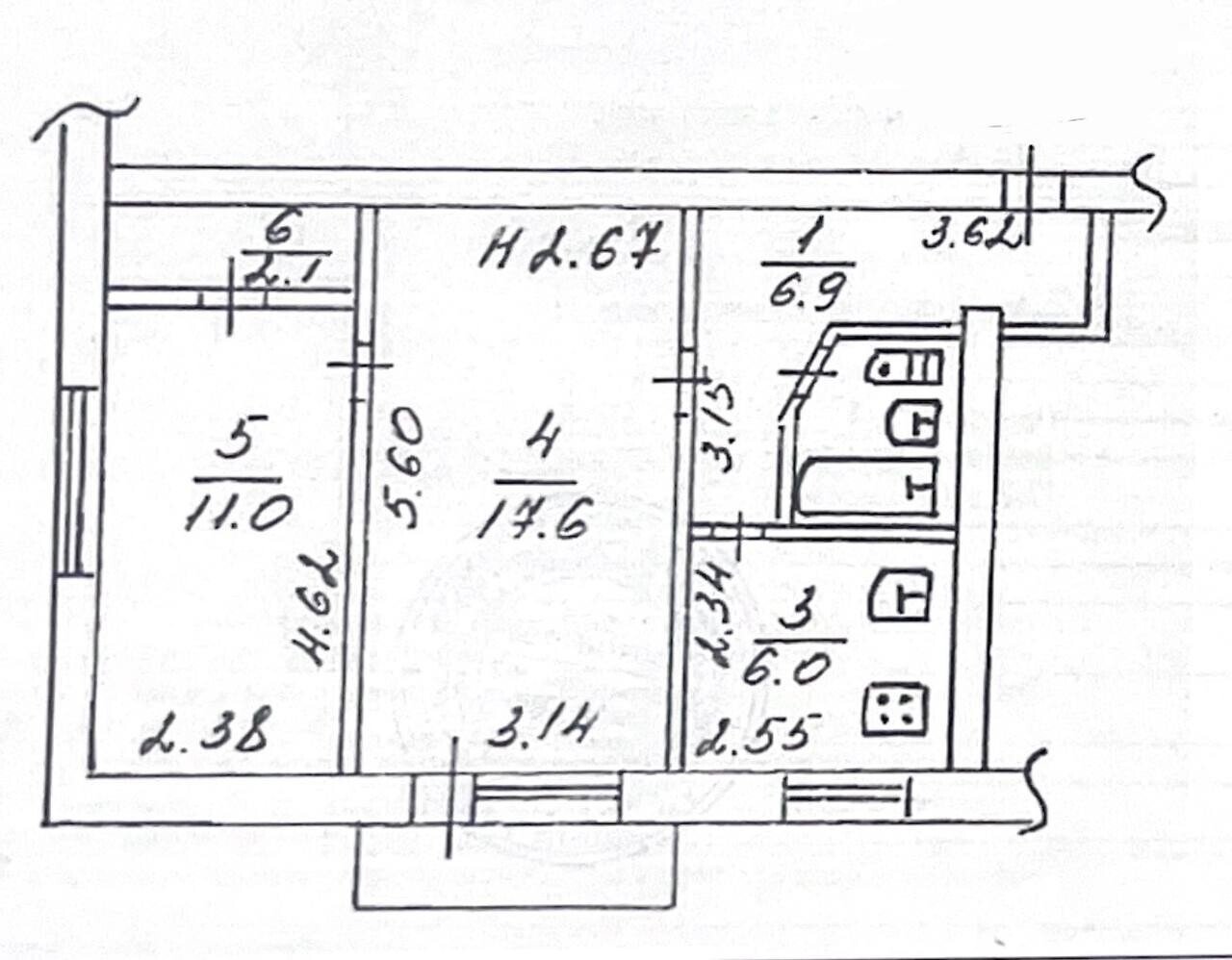 Фото №11: 2-комнатная квартира 47&nbsp;м², 5/5&nbsp;эт. - Мариуполь, р. Ильичёвский, ул. Покрышкина, 18