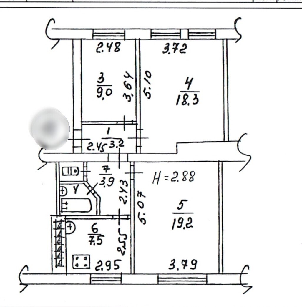 Фото №15: 3-комнатная квартира 64&nbsp;м², 1/3&nbsp;эт. - Мариуполь, р. Ильичёвский, ул. Сормовская, 2