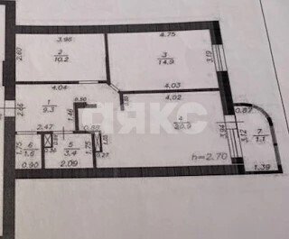 Фото №11: 2-комнатная квартира 61&nbsp;м², 3/7&nbsp;эт. - Горячий Ключ, мкр. Администрация, ул. Тараника, 12А