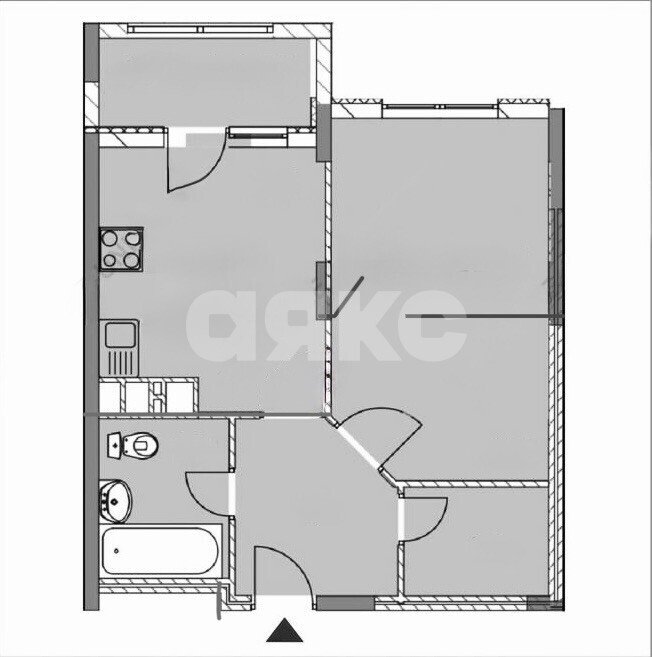 Фото №9: 1-комнатная квартира 46&nbsp;м², 1/6&nbsp;эт. - Анапа, мкр. ЖК Бельведер, ул. Таманская, 121к17