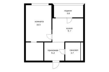 Фото №1: 1-комнатная квартира 37 м², 4/45 эт. - Москва, мкр. ЖК Скай Гарден,