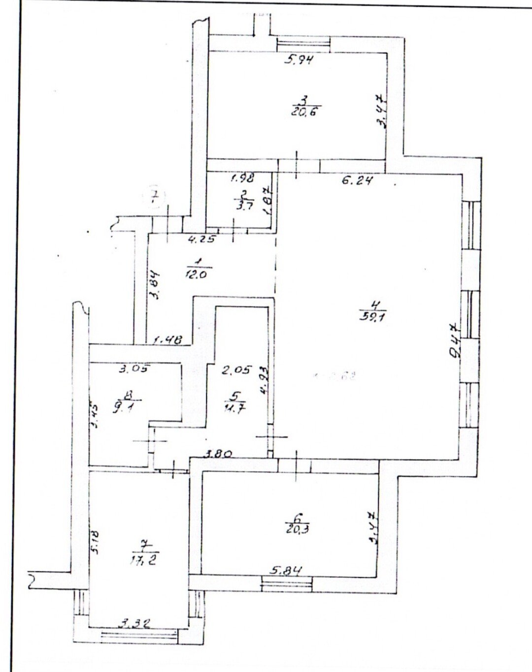 Фото №16: 3-комнатная квартира 153&nbsp;м², 4/9&nbsp;эт. - Мариуполь, р. Жовтневый, ул. Апатова, 129