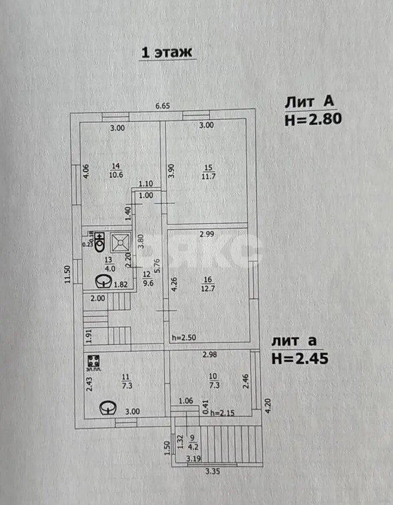 Фото №9: Дом 156&nbsp;м² + 12.5&nbsp;сот., 3&nbsp;эт. - Новомихайловский, мкр. Солнечный, ул. Ростовская