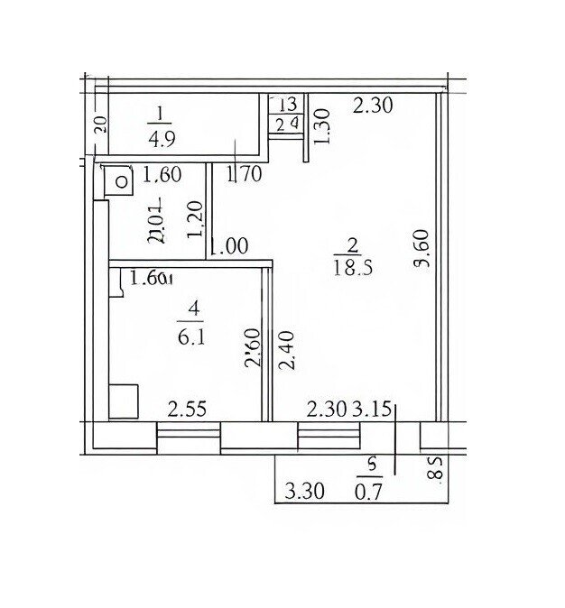 Фото №8: 1-комнатная квартира 35&nbsp;м², 2/5&nbsp;эт. - Новороссийск, р. Центральный, пр-кт Ленина, 7