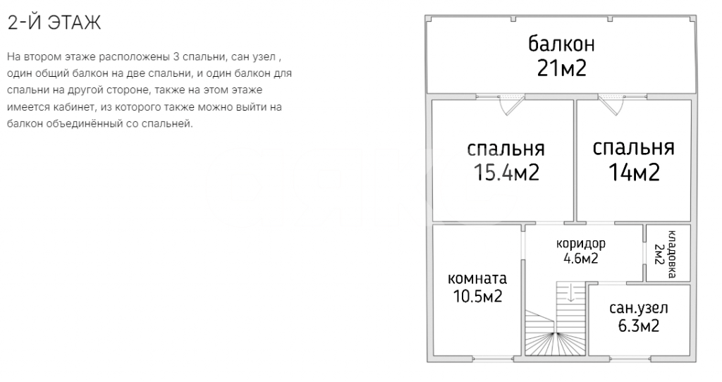 Фото №14: Дом 180&nbsp;м² + 7.5&nbsp;сот., 2&nbsp;эт. - Курганье, мкр. КП Ясный, 10