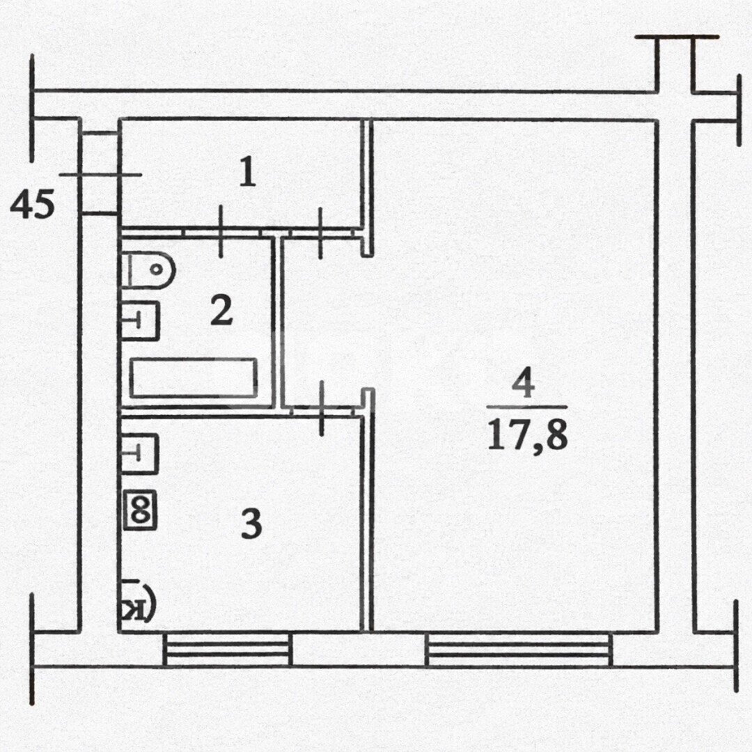 Фото №9: 1-комнатная квартира 31&nbsp;м², 1/2&nbsp;эт. - Маришкино, ул. Отдыха, 1