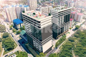 Фото №1: 2-комнатная квартира 80 м², 3/17 эт. - Анапа, мкр. жилой комплекс Лермонтово, ул. Лермонтова, 118