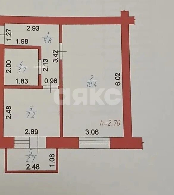 Фото №20: 1-комнатная квартира 36&nbsp;м², 4/4&nbsp;эт. - Горячий Ключ, мкр. Администрация, ул. Кучерявого, 91