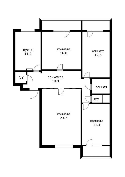 Фото №12: 4-комнатная квартира 94&nbsp;м², 6/9&nbsp;эт. - Москва, ул. 3-я Радиаторская, 5к2