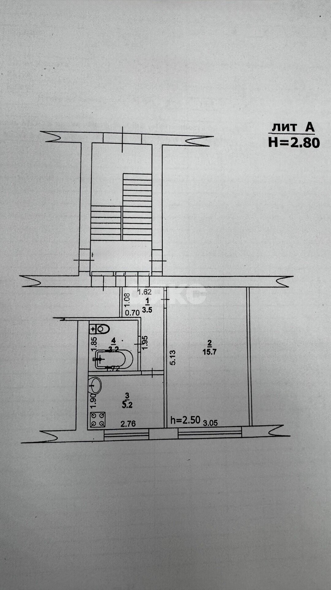 Фото №11: 1-комнатная квартира 27&nbsp;м², 1/3&nbsp;эт. - Туапсе, ул. Фрунзе, 33