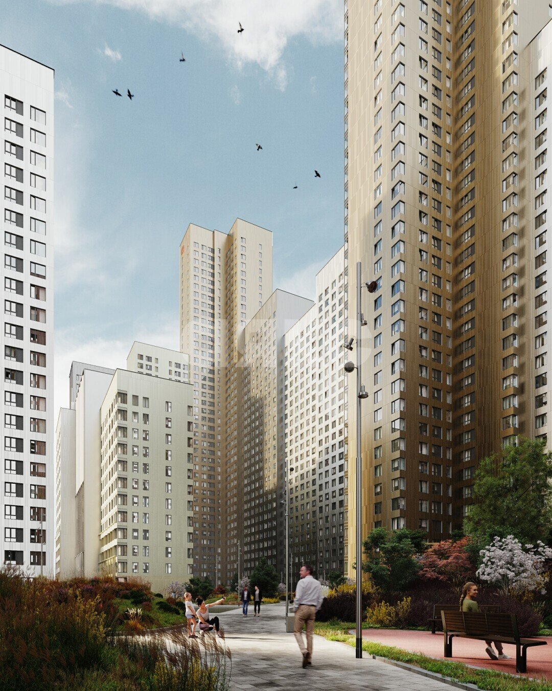 Фото №3: 2-комнатная квартира 71&nbsp;м², 43/43&nbsp;эт. - Москва, пр-д Строительный, 9к1