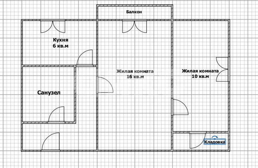Фото №12: 2-комнатная квартира 43&nbsp;м², 4/4&nbsp;эт. - Майкоп, мкр. Дружба, ул. Некрасова, 262