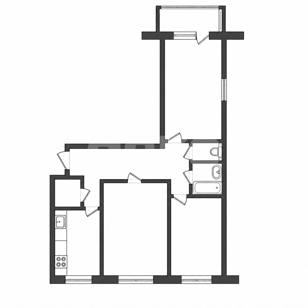 Фото №12: 3-комнатная квартира 67&nbsp;м², 9/9&nbsp;эт. - Армавир, мкр. Электротехнический, ул. Шмидта, 13