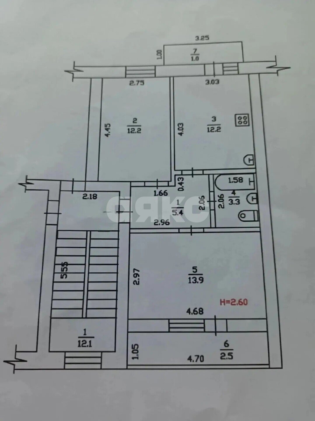Фото №28: 2-комнатная квартира 47&nbsp;м², 4/5&nbsp;эт. - Горячий Ключ, мкр. Администрация, ул. Ленина, 242А