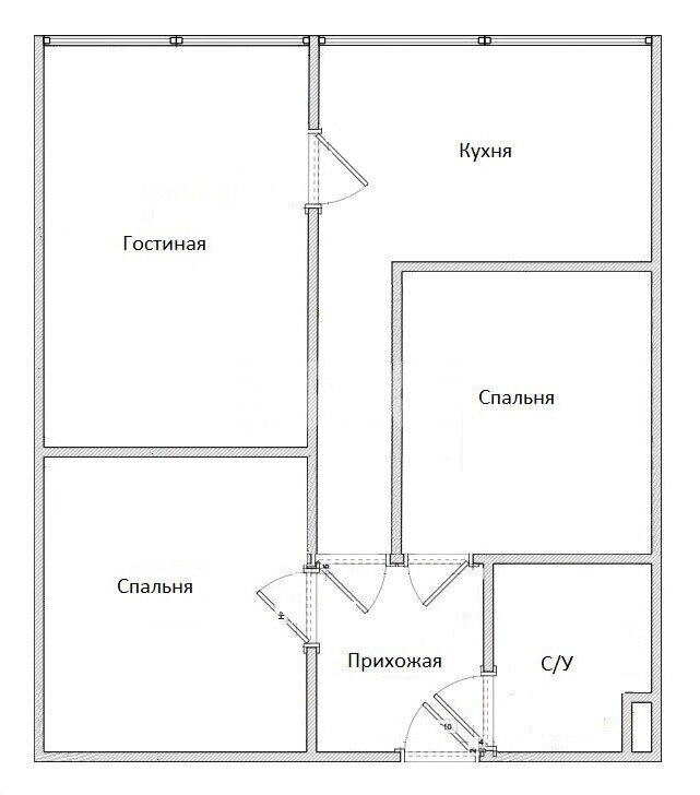 Фото №22: 3-комнатная квартира 49&nbsp;м², 14/14&nbsp;эт. - Сочи, р. Центральный, ул. Островского, 1