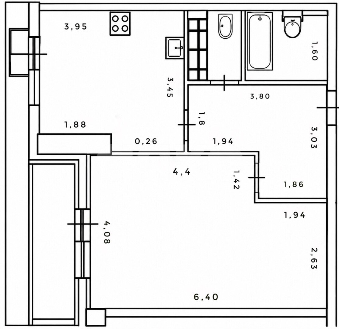 Фото №14: 1-комнатная квартира 55&nbsp;м², 17/17&nbsp;эт. - Волгоград, р. Ворошиловский, ул. Козловская, 16А
