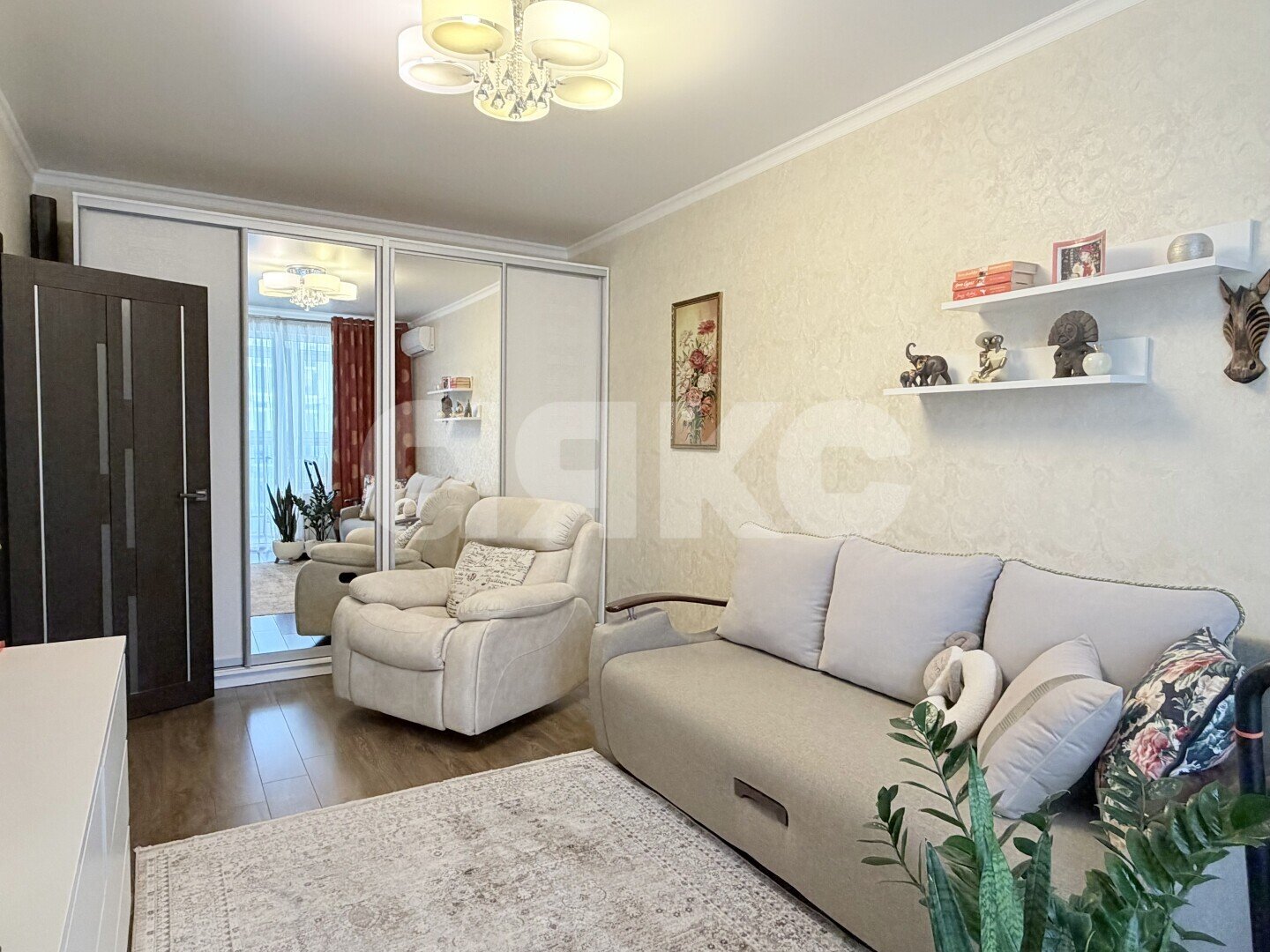 Фото №6: 2-комнатная квартира 56&nbsp;м², 7/8&nbsp;эт. - Анапа, Парковый, мкр. ЖК Времена Года, ул. Мирная, 29к9
