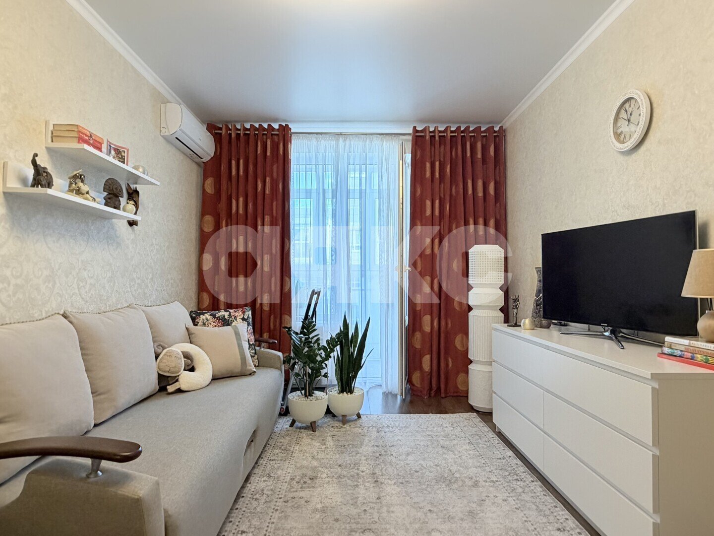 Фото №7: 2-комнатная квартира 56&nbsp;м², 7/8&nbsp;эт. - Анапа, Парковый, мкр. ЖК Времена Года, ул. Мирная, 29к9