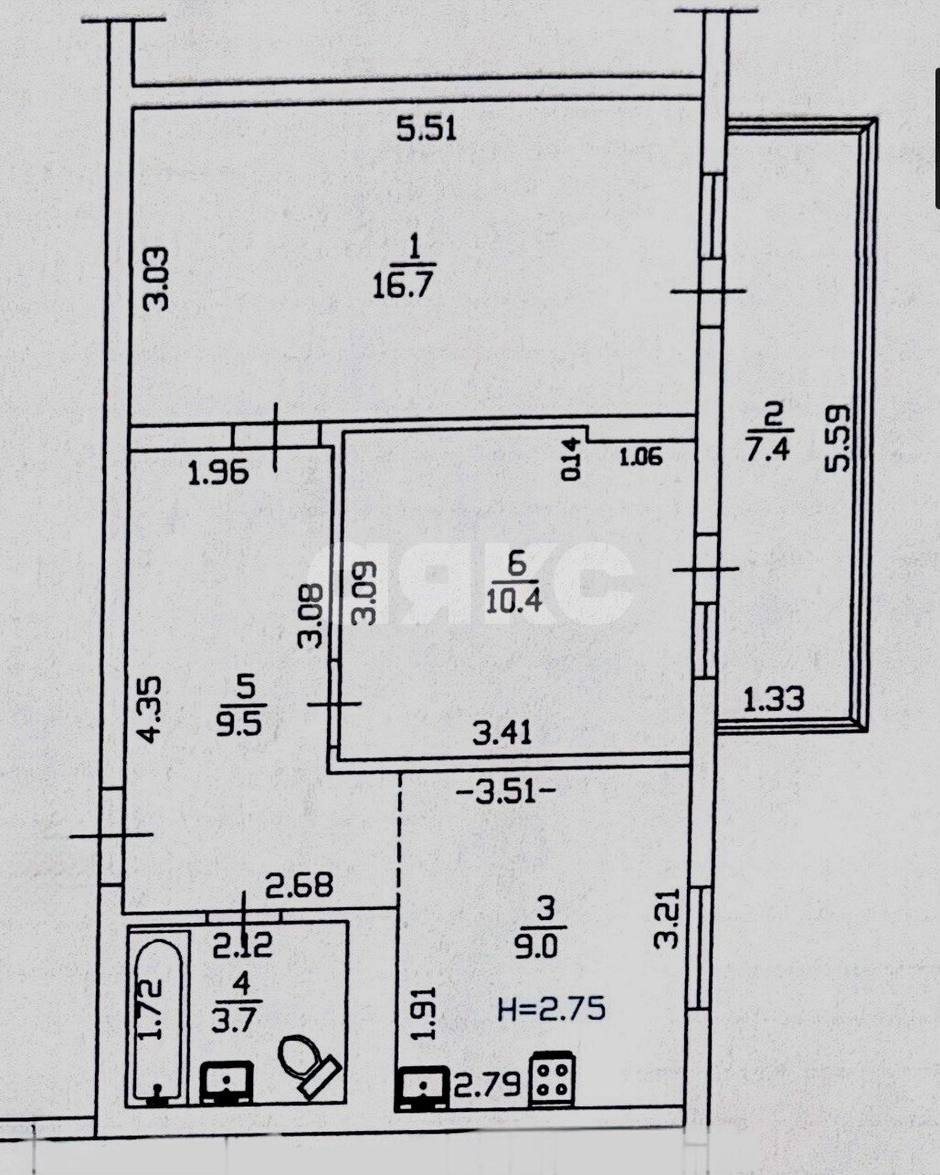 Фото №24: 2-комнатная квартира 56&nbsp;м², 7/8&nbsp;эт. - Анапа, Парковый, мкр. ЖК Времена Года, ул. Мирная, 29к9