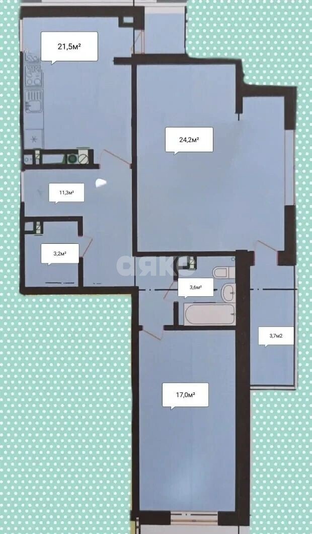 Фото №25: 2-комнатная квартира 84&nbsp;м², 2/3&nbsp;эт. - Анапа, мкр. Алексеевка, пр-д Родниковый, 24