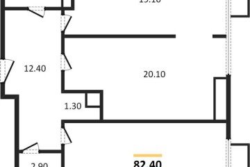 Фото №1: 2-комнатная квартира 82 м², 15/15 эт. - Краснодар, мкр. ЖК Девелопмент Плаза, ул. имени 40-летия Победы, 33Г