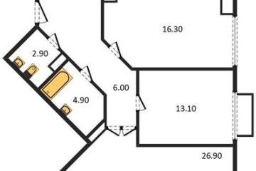 Фото №1: 3-комнатная квартира 114 м², 2/15 эт. - Краснодар, мкр. ЖК Девелопмент Плаза, ул. имени 40-летия Победы, 33Г