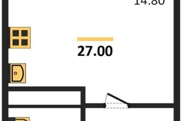 Фото №1: Студия 26&nbsp;м², 18/24&nbsp;эт. - Краснодар, мкр. ЖК Все Свои Вип, ул. Колхозная, 5/2