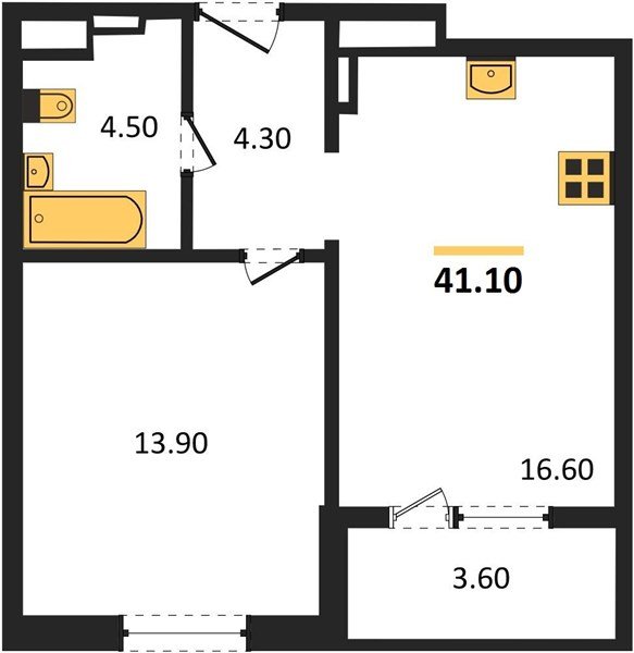 Фото №1: 1-комнатная квартира 40&nbsp;м², 23/24&nbsp;эт. - Краснодар, Центральный внутригородской округ, Табачная Фабрика, мкр. ЖК Все Свои Вип, ул. Колхозная, 5/2к1