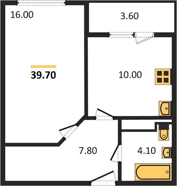 Фото №1: 1-комнатная квартира 38&nbsp;м², 18/24&nbsp;эт. - Краснодар, Центральный внутригородской округ, Табачная Фабрика, мкр. ЖК Все Свои Вип, ул. Колхозная, 5/2