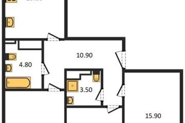 Фото №1: 3-комнатная квартира 82 м², 16/24 эт. - Краснодар, мкр. ЖК Все Свои Вип, ул. Колхозная, 5/2