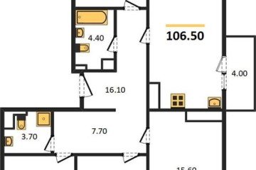 Фото №1: 4-комнатная квартира 107 м², 23/24 эт. - Краснодар, мкр. ЖК Все Свои Вип, ул. Колхозная, 5/2