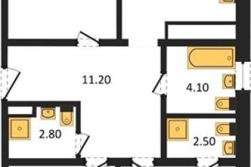 Фото №1: 3-комнатная квартира 88 м², 24/24 эт. - Краснодар, мкр. ЖК Все Свои Вип, ул. Колхозная, 5/2