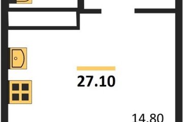 Фото №1: Студия 26 м², 19/24 эт. - Краснодар, мкр. ЖК Все Свои Вип, ул. Колхозная, 5/2